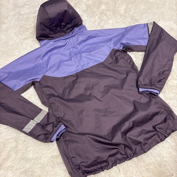 NIKE WOMEN'S VAPOR ZIP RUNNING JACKET lightweight hooded PURPLE size small - Picture 8 of 11